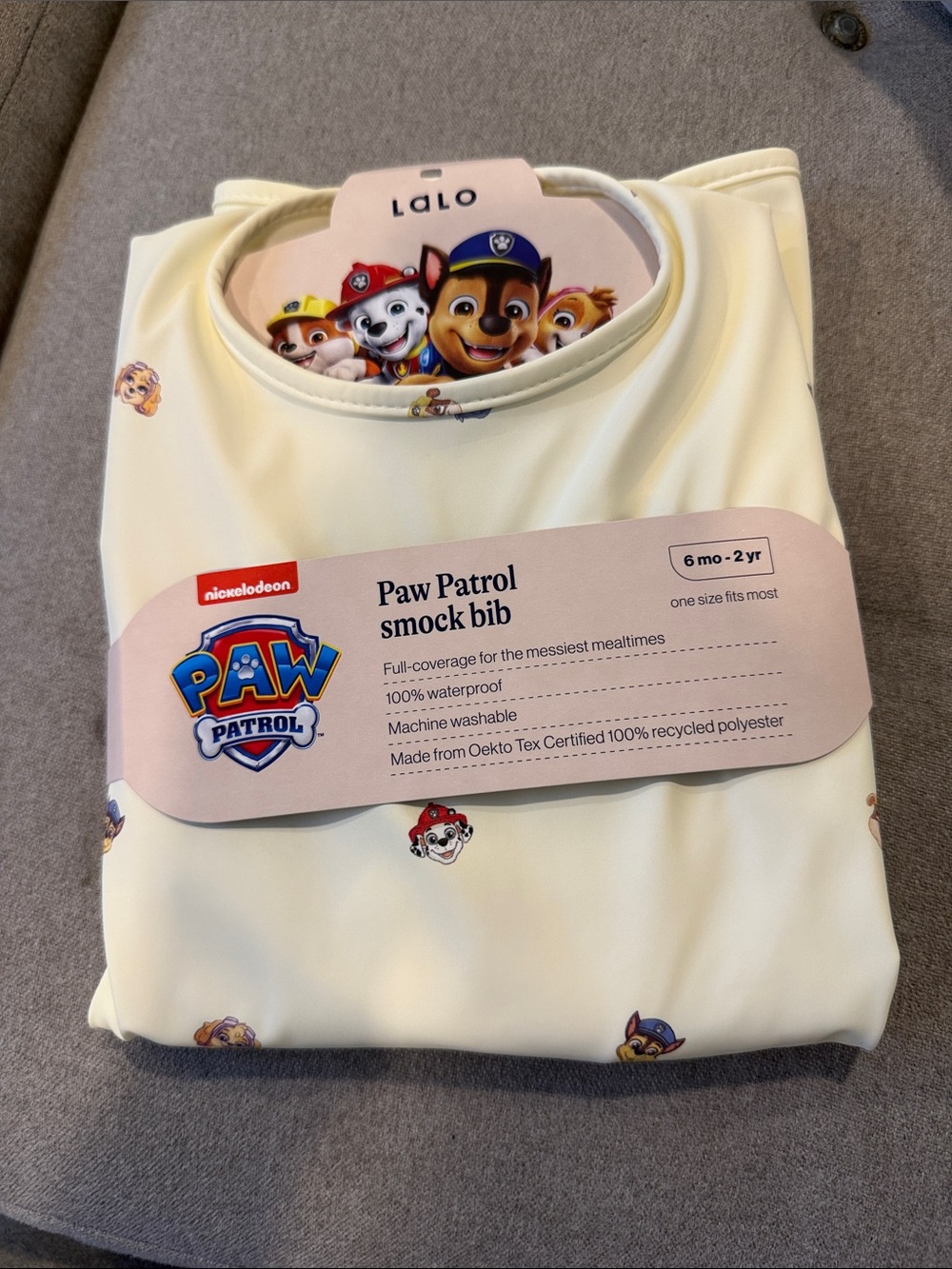 Paw Patrol Smock Bib Brand New